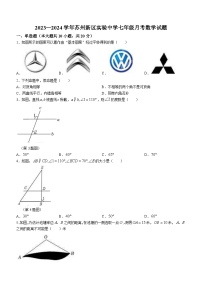 江苏省苏州市苏州高新区实验初级中学2023-2024年七年级下学期3月月考数学试题