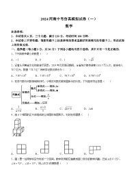 2024年河南省部分学校中考一模考试数学模拟试题