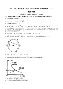 2023年江苏省淮安市洪泽区中考二模数学模拟试题