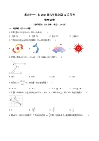 重庆市第十一中学校2024届九年级上学期12月月考数学试卷(含答案)