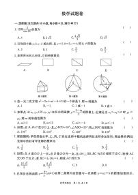 安徽省芜湖市鸠江区部分学校2024年九年级中考一模数学试题卷