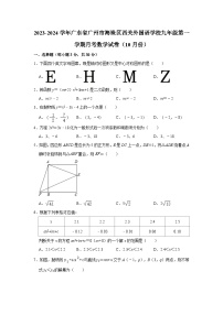 2023-2024学年广东省广州市海珠区西关外国语学校九年级（上）月考数学试卷（10月份）（含解析）