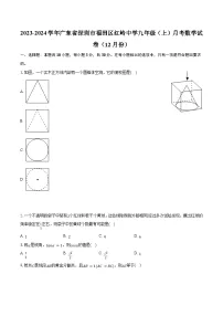 2023-2024学年广东省深圳市福田区红岭中学九年级（上）月考数学试卷（12月份）(含解析）