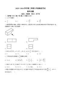 2024年陕西省宝鸡市陈仓区中考一模数学试题