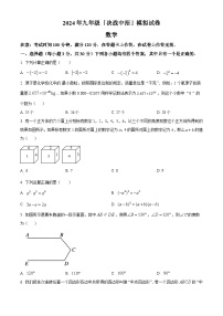 2024年河南省驻马店市平舆县九年级中考一模数学模拟试题（原卷版+解析版）