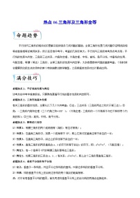 热点06 三角形及三角形全等-2024年中考数学【热点·重点·难点】专练（全国通用）