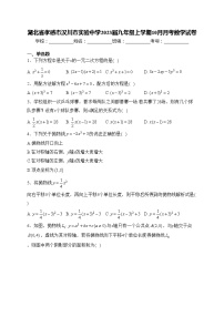 湖北省孝感市汉川市实验中学2023届九年级上学期10月月考数学试卷(含答案)