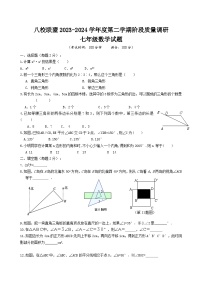 江苏省泰州市靖江市+八校联盟阶段测试2023-2024学年七年级下学期3月月考数学试题