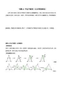 中考数学常见几何模型全归纳提分精练专题03手拉手模型(从全等到相似)(原卷版+解析)