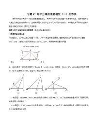 中考数学常见几何模型全归纳提分精练专题07角平分线的基本模型(一)全等类(原卷版+解析)