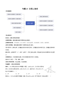 中考数学一轮复习满分突破考点题型专练专题19 全等三角形（2份打包，原卷版+解析版）