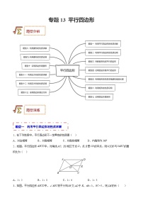 中考数学一轮复习题型归纳专练专题13 平行四边形（2份打包，原卷版+解析版）