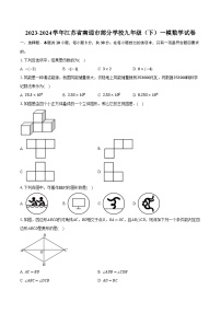 2023-2024学年江苏省南通市部分学校九年级（下）一模数学试卷（含解析）