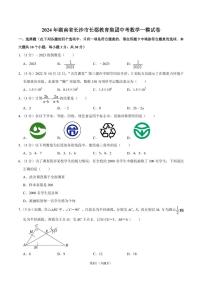 2024年湖南长郡教育集团中考数学一模试卷