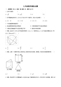 2024年内蒙古通辽市九年级数学中考模拟预测题（原卷版+解析版）