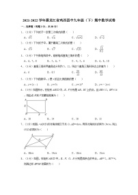 2021-2022学年黑龙江省鸡西四中九年级（下）期中数学试卷