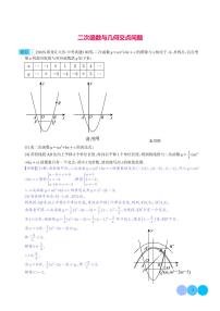 二次函数与几何交点问题-2024年中考数学压轴题重难点突破
