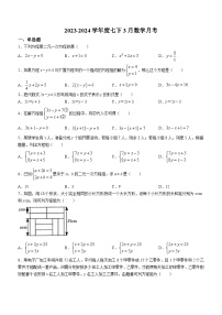 福建省泉州福师大泉州附属中学2023-2024学年七年级下学期月考数学试题(无答案)