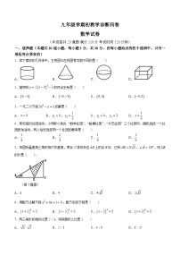 2024年辽宁省沈阳市苏家屯中考零模数学模拟预测题（含答案）