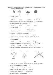 湖北省武汉市外国语学校2022-2023学年度八年级上学期期中模拟数学试题(1)(1)