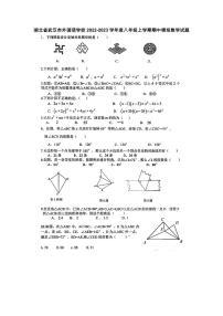 湖北省武汉市外国语学校2022-2023学年度八年级上学期期中模拟数学试题(1)