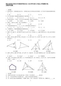 湖北省武汉市经开外国语学校2022-2023学年度八年级上学期期中热身数学试题