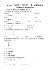 广东省茂名市高州市第一中学附属实验中学2023-2024学年七年级下学期月考数学试题（原卷版+解析版）