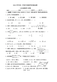 广东省+广州市+番禺区广东仲元中学2022—2023学年下学期七年级数学期中测试题