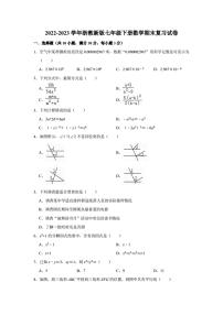 浙教版七年级下册数学期末复习试卷（含答案）