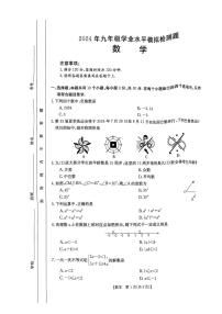 2024年广东湛江市廉江市中考一模数学试题+答案