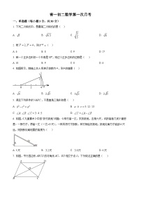 湖南省长沙市青竹湖湘一外国语学校2023-2024学年八年级下学期第一次月考数学试题（原卷版+解析版）