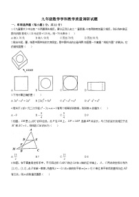 吉林省吉林市第七中学校2023-2024学年九年级下学期第一次月考数学试题