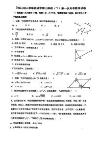 福建省莆田市城厢区砺成中学2023-2024学年七年级下学期3月月考数学试题