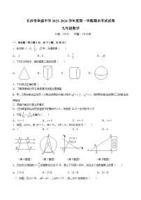 【全套精品专题】初中数学复习专题精讲湖南省长沙市-2023-2024-1广益九上期末综合检测（无答案）