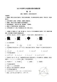 【全套精品专题】初中数学复习专题精讲湖南省长沙市-2023-2024 长郡九上期末综合检测（无答案）