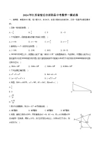 2024年江苏省宿迁市沭阳县中考数学一模试卷（含解析）