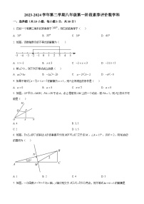 广东省佛山市南海区桂城街道映月中学2023-2024学年八年级下学期月考数学试题（原卷版+解析版）