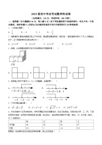 2023学年海南省海南中学九年级下学期毕业考模拟数学模拟预测题