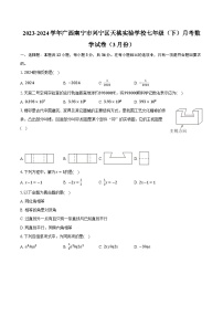 2023-2024学年广西南宁市兴宁区天桃实验学校七年级（下）月考数学试卷（3月份）（含解析）