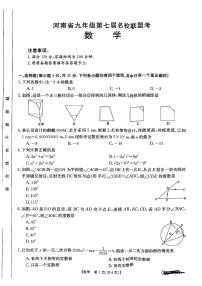 2024年河南省濮阳市南乐县中考一模数学试题