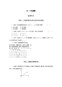 2023年初中数学中考专项分类强化训练（含答案）：06 一次函数（通用版）