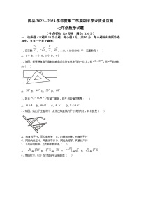 湖北省随州市随县2022-2023学年七年级下学期期末学业质量监测数学试卷(含答案)