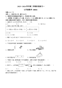 河北省邢台市2023-2024学年七年级下学期月考数学试题