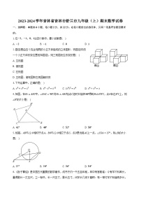 2023-2024学年吉林省吉林市舒兰市九年级（上）期末数学试卷（含解析）