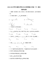 内蒙古呼伦贝尔市阿荣旗2022-2023学年七年级下学期期末考试数学试卷(含解析)