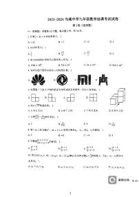 天津市西青区当城中学2023—2024学年九年级下学期3月月考数学试题