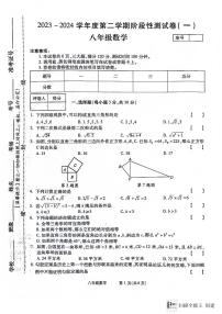 河南省漯河市召陵区青年镇初级中学2023-2024学年八年级下学期3月月考数学试题