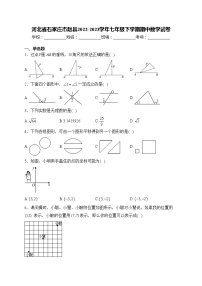 河北省石家庄市赵县2022-2023学年七年级下学期期中数学试卷(含答案)