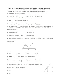 陕西省宝鸡市陇县2022-2023学年七年级下学期期末教学质量检测数学试卷(含答案)