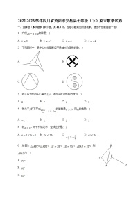 四川省资阳市安岳县2022-2023学年七年级下学期期末考试数学试卷(含解析)